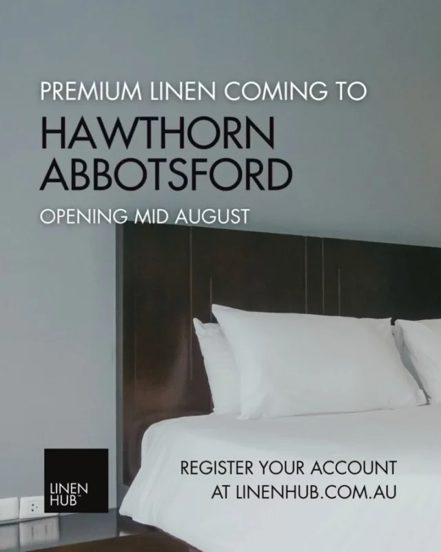 Introducing our newest chapter: new hub locations coming soon to Melbourne in Hawthorn and Abbotsford adding to our already popular Port Melbourne location. 

As Melbourne's short stay rental sector continues to thrive, we're here to make linen management effortless for short stay accommodations and boutique stays. Our flexible daily hire linen service is designed with your business needs in mind. 

✓ Click & Collect/Deliver Services
✓ Cost-effective, High-quality Linen
✓ Reliable Linen Supply when you need it most

Transform your guest experience with 5 star hotel linen that delivers comfort and style, backed by the flexibility your business demands. 

But don't take our word for it - Sign up today see for yourself! 

Link in bio to register for an account.

#melbourne #hawthorn #abbotsford #airbnb #airbnbsuperhosts #airbnbsuperhost #superhost #linen #hire #rental
