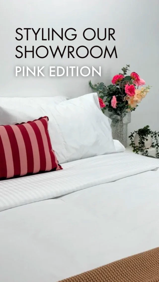🌸✨The pink edit is here just in time for spring!
 
Our showroom has blossomed into a rosy dreamscape layered with blush tones and bold fuchsia pops that feel as fresh as the season ahead. ✨ With every drape, fold, and finish, we’re bringing linen to life in a way that’s vibrant, modern, and full of new energy.
 
And just like spring, this is all about fresh beginnings. Our showroom isn’t just a styled space it’s evolving into a hub for creativity and connection. Over the next few months, you’ll see it transform into a stage for:

🎙️ Podcasts and conversations that inspire
📸 Behind the scenes styling tips 
✨ Seasonal edits to match every mood
🤝 Creative collabs and interviews with our employees

#styling #airbnb #showroom #glowup #vlog #music #linen #bedlinen #room #inspo #australia #pink #aesthetic #flowers #spring #edit #photography #videography