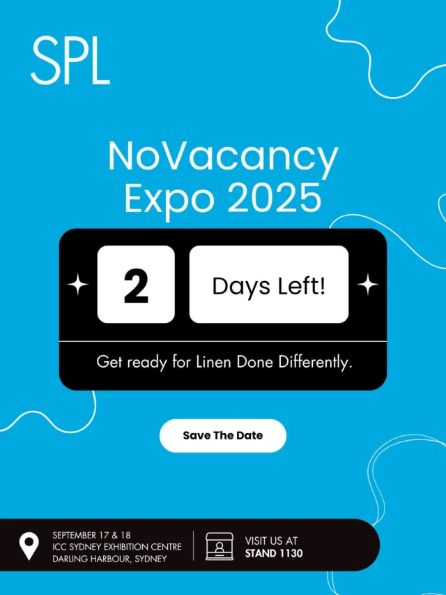 👋 Only 2 Days to Go Until NoVacancy!

We’re gearing up for @novacancyexpo and can’t wait to show you what we’ve been spinning up at Stand 1130.

From smarter linen operations to real cost savings and elevated guest experiences we’re here to help you do things differently. Swing by, get inspired, and see how we’re transforming linen services for the better.

See you at NoVacancy!