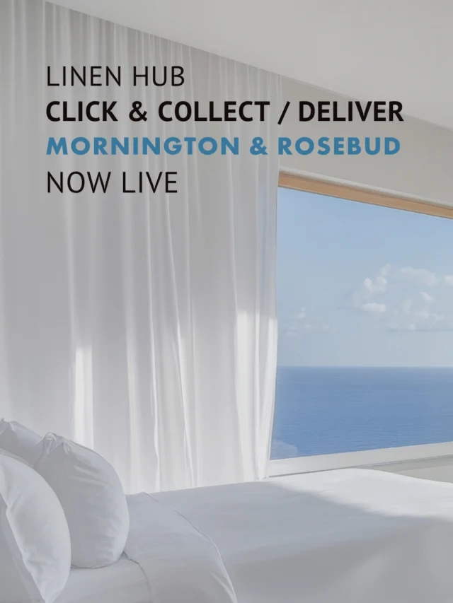 🚚 Click & Collect/Deliver is now available in Mornington!

You asked, we deliver. Linen Hub's Click & Deliver services have landed in Mornington, bringing high quality linen without the runaround and laundry stress.

Simply place your order online and get it delivered straight to your business or pick it up at your own convenience. 

Sign up in under 5 minutes and let Linen Hub take care of the rest.
Get started with the link in our bio.

#VIC #Mornington #Airbnb