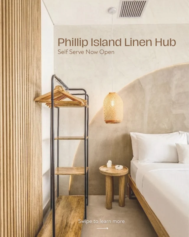 We are thrilled to announce our brand new Phillip Island Self Serve Hub is now open! We’re making it easier than ever for Victorian hosts to provide a 5 star experience with our 24/7 linen access. 

Ready to simplify your turnovers?
📍 238B Thompson Avenue Cowes VIC 3922
✨ Register your account today (Link in bio). 

Stress less, host better.

#PhillipIsland #Airbnb #Holiday