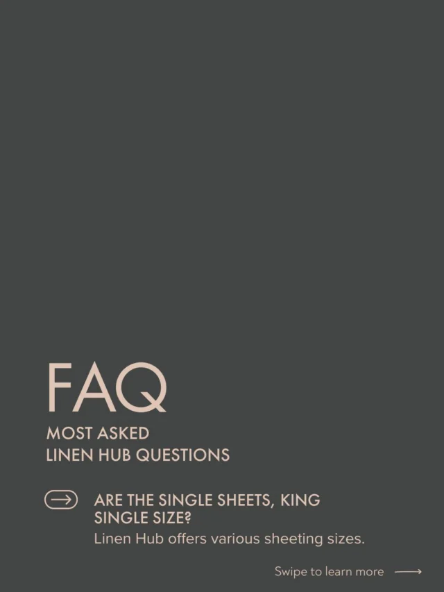 Let’s talk sizing. 📏✨

We know that getting the right fit for your beds is a top priority. At Linen Hub, we’ve cut out the guesswork by focusing on a premium range of the three most essential sizes: King Single, Queen, and King.

We’re all about making your turnover easier and your beds look sharper, without the "one size fits all" headache.

Q: Are your single sheets, King Single size?
A: Yes! Our single sheets are specifically cut to a true King Single fit. We know that extra length matters for a professional, snug tuck that stays put all night long.

Still have a question about our dimensions or fabric? Drop it in the comments or send us a DM. 📥