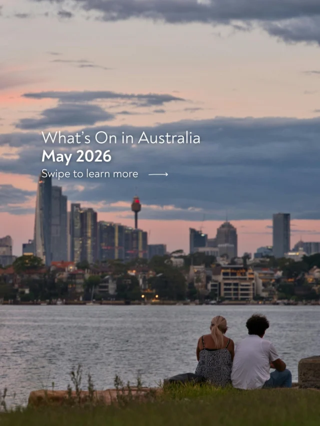 From sunflower fields in Queensland to dazzling light shows in Sydney, May is one of Australia's most vibrant months. 🌻✨

Whether you're into art, adventure, film, or festivals, there's something happening in every corner of the country. Tap through to explore what's on. 

#VisitAustralia #Australia #Holiday #AustraliaEvents #Events