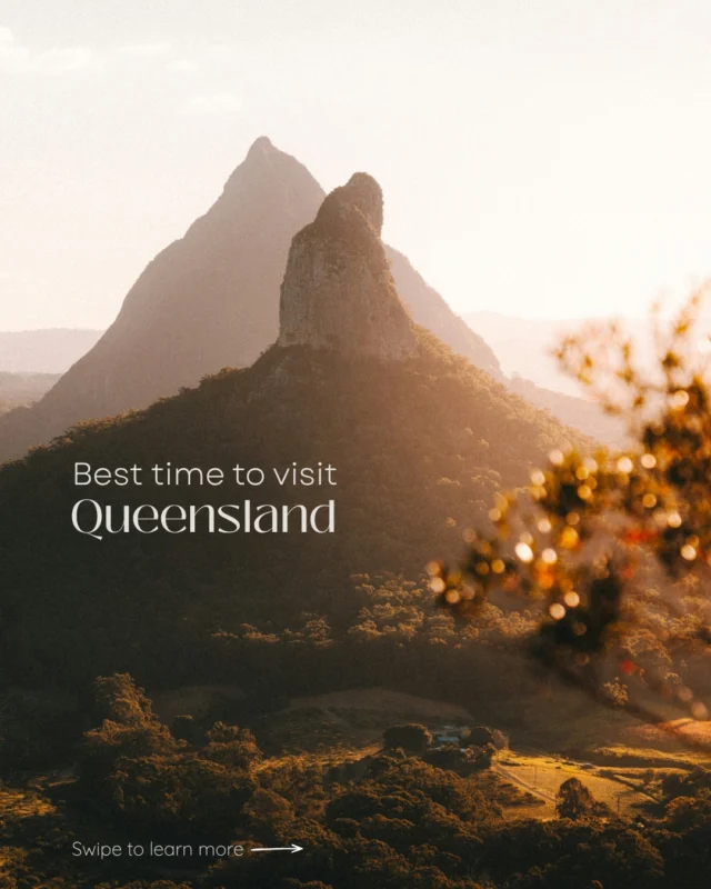 Discover Queensland's stunning coastal towns from serene bays to vibrant surfing hubs. Whether you're seeking adventure or relaxation, find your perfect getaway - Swipe to find the perfect time to visit 🏖️🌊 

#ExploreQueensland #Travel #Holiday #Coastal #Beach #QLD