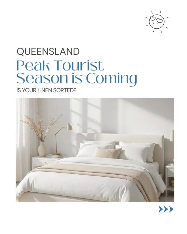 Peak season is almost here, Queensland hosts 🌞

Brisbane Metro and Sunshine Coast are about to get BUSY. 
Are your bookings filling up faster than you can wash linen?

We hear you. Hours spent at the washing machine with back-to-back bookings and barely any time to get fresh linen on the bed.

That's exactly why Linen Hub exists.

✅ No large upfront investment.
✅ No laundry management.
✅ No worrying about linen shortages.

It's that simple. With our daily hire model, you only pay for the days the linen is with you. 

Don't let linen logistics cost you bookings this June–July. 
Link in bio to get started.

#QLD #Tourist #Holiday #SunshineCoast #Brisbane #VisitQLD #Airbnb