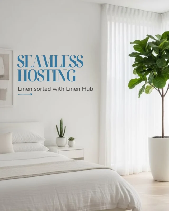 Still doing you own laundering? It might be costing you more than you think.

Here's why switching to a linen supplier like Linen Hub is a smart move:

💰 Cost savings - No more detergent, machine maintenance, or replacing worn out sheets.
⏱️ Time back - Free up hours every week to focus on guests, bookings or just breathing.
😄 Less stress - Say goodbye to last minute laundry panic and hello peace of mind
🚗 Convenience - Select from any of the services available at your nearest Linen Hub; Self Serve Hub, Click & Collect and Deliver.

You don’t have to do it all. Outsourcing linen is not being lazy, it's a strategic move.

#airbnb #hosting #australia #AUS #linen #linenhire