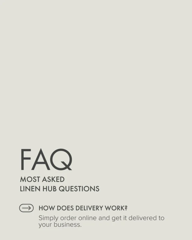 Get linen delivered straight to your door. How it works:

💻 Order online

📆 Choose your delivery day

📦 Get linen delivered to your door

↩️ Return used linen at the same time

Click & Deliver makes linen hire easier than ever - fresh, premium linen delivered right where you need it, right when you need it.

Get started with Linen Hub today - link in bio.

#Deliver #Delivery #Package #Linen #Shopping #Order