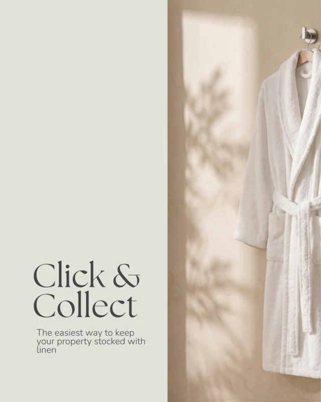 Stay ahead of the rush with Click & Collect. 

Preordering your linen has never been easier. Forecast your demand, lock in your collection day, and have fresh linen ready to go before your busiest periods hit.

Here's how it works:
 💻 Order online and select your collection day
✉️ Get an email confirmation the moment it's ready
 🚗  Head into the Hub to grab your pre-packed order
🔁 Drop off your soiled linen when you're done - then repeat!

Plus, with Linen Hub™ you get:
🧺 Premium 5 start quality linen
🚚 National Coverage
🧼 No Laundering or Maintenance Costs
✅ Health & Safety Compliance
💵 Customer Rebate Program

Simple, seamless and built to help your business plan ahead.
Got questions? We're always just a DM away. 📥

#Collect #Easy #Linen #Airbnb #Hosting #Australi