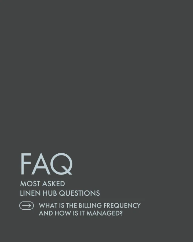 Got questions? We've got answers! 

We know that running a business means staying on top of the numbers, so we're here to make sure your billing is always clear and easy to manage.

Q: What is the billing frequency and how is it managed?
A: Billing is done weekly, based on the linen you've collected or held. You can manage your orders, billing invoices, and account details anytime through our Customer Portal - all in one place, whenever you need it.

Have a question we didn't cover? Drop it in the comments or send us a DM 📥