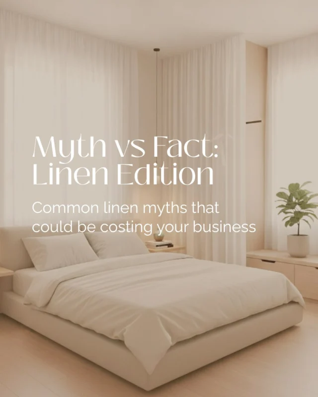 Let's bust a few myths. 🔎🤍

When it comes to managing linen for your business, there's a lot of outdated thinking floating around, and some of it could be quietly costing you time, money, or guest satisfaction.

We're breaking down three common misconceptions we hear all the time, and what's actually true when you look a little closer.

Swipe through for the myths vs the facts. 👉

If you've been putting off exploring a linen service because you assumed it wasn't the right fit for your business, this one's worth a read. The reality is often very different from the assumption.

#MythBusters #Myth #Fact #DidYouKnow #Linen #Airbnb