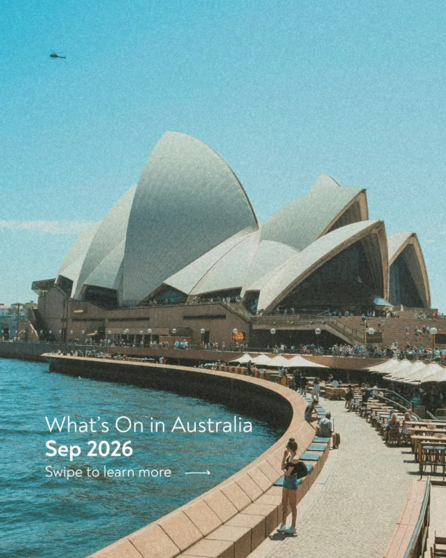 Spring is heating u this September ✨

September in Australia means footy finals, kite-filled skies, show bags, and a city-wide celebration of the arts. Here's what's on this month:

🏉 AFL Grand Final — 26 Sept, MCG
🪁 Festival of the Winds — Bondi Pavilion, all day
🎡 Royal Melbourne Show — rides, showbags, chaos (the good kind)
🎭 Brisbane Festival — music, theatre, dance & visual arts

Swipe through for the full lineup 👉 

#WhatsOnAustralia #Sept2026 #AFLGrandFinal #Sydney #Melbourne #Brisbane #AussieSummer #ExploreAustralia