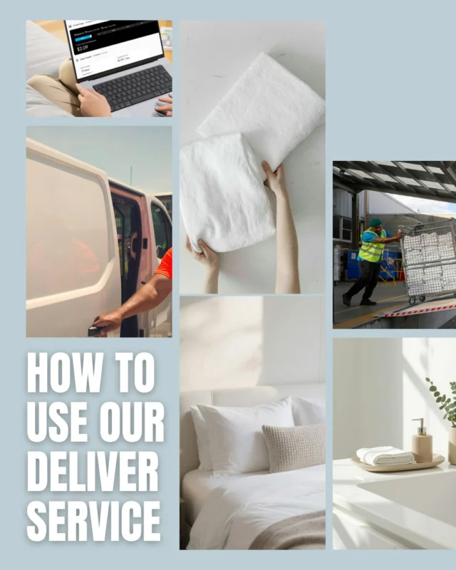 Streamline your linen supply with Deliver. 🚚

Designed for businesses that need reliability without the extra admin, our delivery service takes the logistics off your plate:

1️⃣ Order via the Customer Portal
2️⃣ Choose your preferred delivery day
3️⃣ Receive fresh linen at your business
4️⃣ Return soiled linen on your next scheduled delivery

Consistent, convenient, and built around your operations.

Get in touch to find out more. 📥

#Deliver #Delivery #Ordering #OnlineShopping #Linen