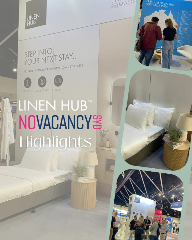LINEN HUB™ was proud to partake in this years @novacancyexpo at the ICC. 

Traditional linen hire wasn't built for the flexibility Airbnb and boutique accommodation providers require, so at this year’s NoVacancy we shared how linen hire could be reimagined. 

We spent two packed days demonstrating how hoteliers and property managers can scale their linen needs dynamically without getting locked into rigid, traditional structures. Paired with our growing national footprint, we’re making high turnover logistics simple, flexible, and scalable anywhere across Australia.

Thanks to everyone who stopped by the LINEN HUB™ stand to chat, connect and see where the future of linen hire is heading next.

#Novacancy #Expo #Linen #Airbnb