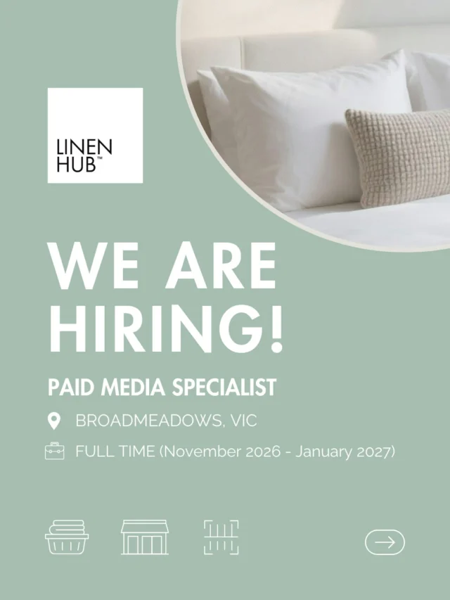 We’re hiring! | Paid Media Specialist – LINEN HUB™

Do you enjoy creating high-performing digital campaigns, analysing results and turning advertising spend into measurable business growth?

LINEN HUB™ is looking for a Paid Media Specialist to join our team on a three-month contract. In this hands-on role, you’ll manage paid advertising campaigns across Google Ads and Meta, optimise campaign performance and help generate qualified leads to support our growing business.

If you’re creative, analytical and passionate about digital marketing and delivering results, we’d love to hear from you.

3-Month Contract | November 2026 – January 2027 | LINEN HUB™

If you're ready for your next career move, email us at support@linenhub.com.au or DM us for the application link.

#hiring #jobs #job #jobsearch #recruitment